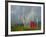 Rainbow and Monks with Praying Flags, Phobjikha Valley, Gangtey Village, Bhutan-Keren Su-Framed Photographic Print