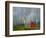 Rainbow and Monks with Praying Flags, Phobjikha Valley, Gangtey Village, Bhutan-Keren Su-Framed Photographic Print