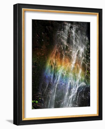 Rainbow and Water Falls-null-Framed Photographic Print