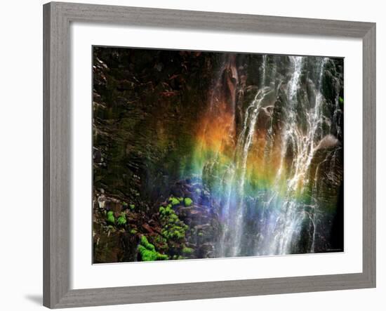 Rainbow and Water Falls-null-Framed Photographic Print