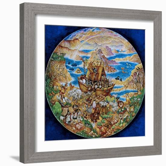 Rainbow Ark Circle-Bill Bell-Framed Giclee Print