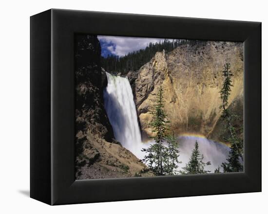Rainbow at Lower Yellowstone Falls-James Randklev-Framed Premier Image Canvas