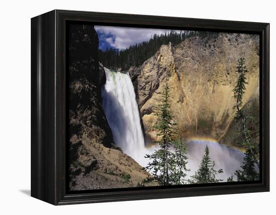 Rainbow at Lower Yellowstone Falls-James Randklev-Framed Premier Image Canvas