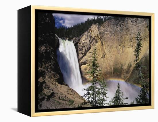 Rainbow at Lower Yellowstone Falls-James Randklev-Framed Premier Image Canvas