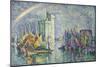 Rainbow at the Port of La Rochelle; Arc-En-Ciel, La Rochelle, Le Port, 1912-Paul Signac-Mounted Giclee Print