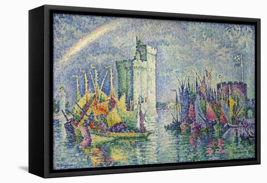 Rainbow at the Port of La Rochelle; Arc-En-Ciel, La Rochelle, Le Port, 1912-Paul Signac-Framed Premier Image Canvas