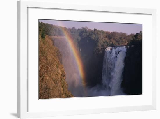 Rainbow at Victoria Falls-DLILLC-Framed Photographic Print