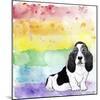 Rainbow Basset Hound-Tammy Kushnir-Mounted Giclee Print