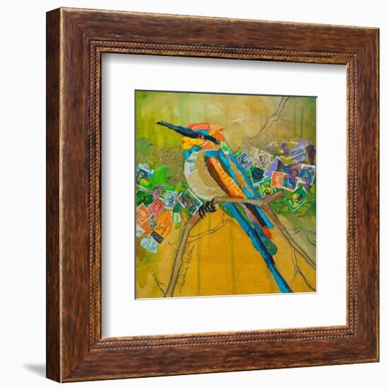 Rainbow Bee Eater-null-Framed Art Print