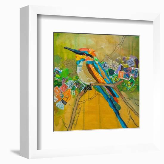 Rainbow Bee Eater-null-Framed Art Print