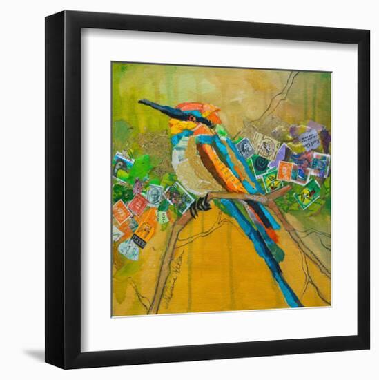 Rainbow Bee Eater-null-Framed Art Print