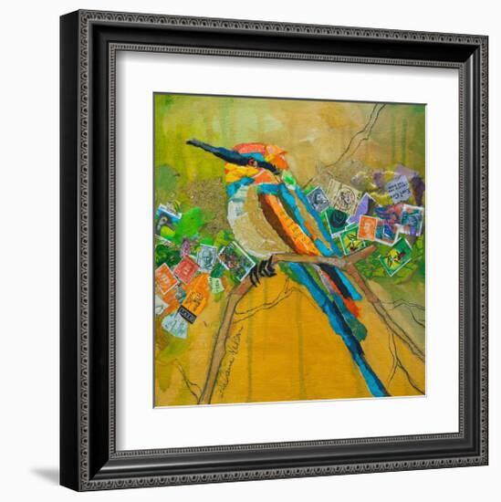 Rainbow Bee Eater-null-Framed Art Print