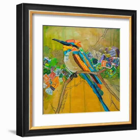 Rainbow Bee Eater-null-Framed Art Print