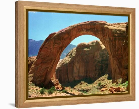 Rainbow Bridge National Monument is a Star Attraction at Lake Powell on the Utah Side-null-Framed Premier Image Canvas