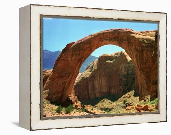 Rainbow Bridge National Monument is a Star Attraction at Lake Powell on the Utah Side-null-Framed Premier Image Canvas