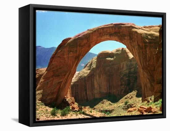 Rainbow Bridge National Monument is a Star Attraction at Lake Powell on the Utah Side-null-Framed Premier Image Canvas