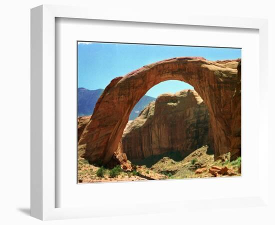 Rainbow Bridge National Monument is a Star Attraction at Lake Powell on the Utah Side-null-Framed Photographic Print