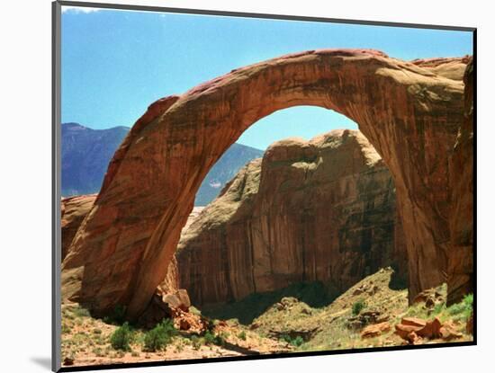 Rainbow Bridge National Monument is a Star Attraction at Lake Powell on the Utah Side-null-Mounted Photographic Print
