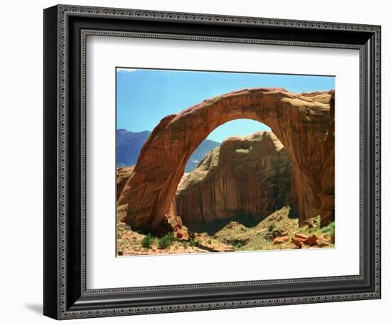 Rainbow Bridge National Monument is a Star Attraction at Lake Powell on the Utah Side-null-Framed Photographic Print