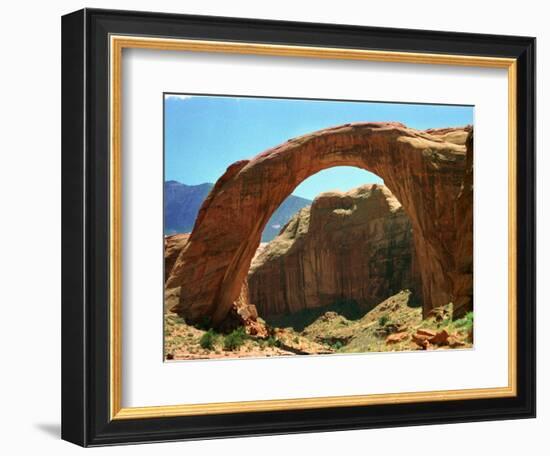 Rainbow Bridge National Monument is a Star Attraction at Lake Powell on the Utah Side-null-Framed Photographic Print