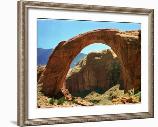 Rainbow Bridge National Monument is a Star Attraction at Lake Powell on the Utah Side-null-Framed Photographic Print