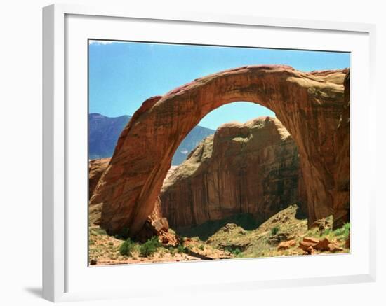 Rainbow Bridge National Monument is a Star Attraction at Lake Powell on the Utah Side-null-Framed Photographic Print