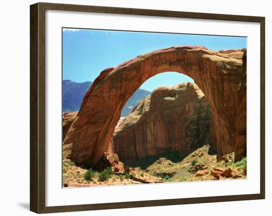 Rainbow Bridge National Monument is a Star Attraction at Lake Powell on the Utah Side-null-Framed Photographic Print