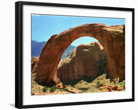 Rainbow Bridge National Monument is a Star Attraction at Lake Powell on the Utah Side-null-Framed Photographic Print