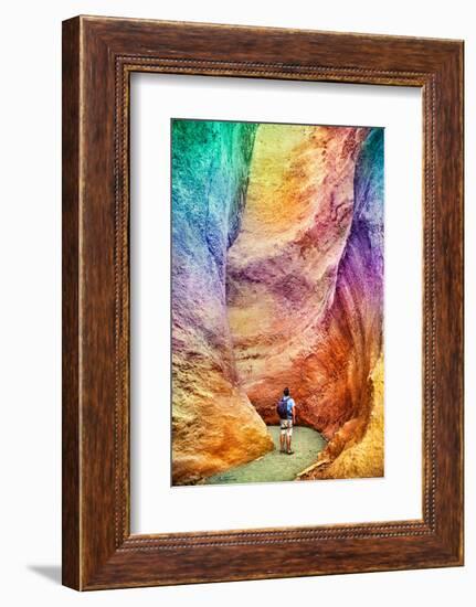 Rainbow Canyon-Ben Heine-Framed Photographic Print