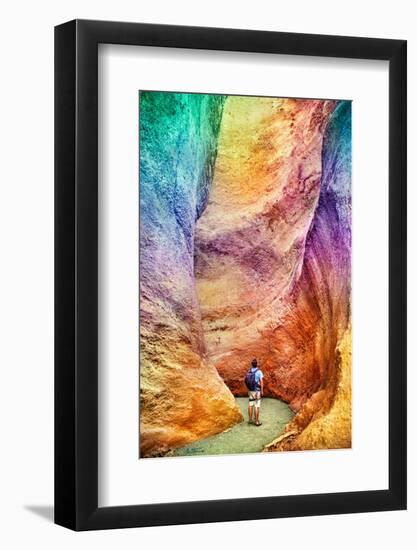 Rainbow Canyon-Ben Heine-Framed Photographic Print