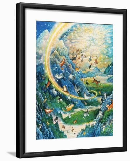 Rainbow Cat Creation-Bill Bell-Framed Giclee Print