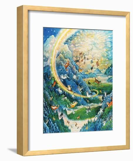 Rainbow Cat Creation-Bill Bell-Framed Giclee Print