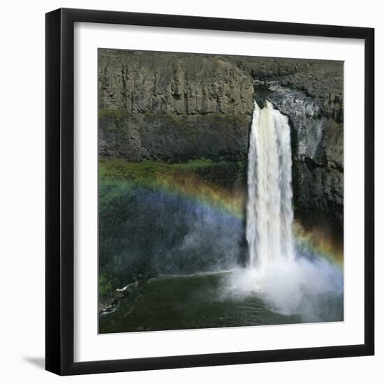 Rainbow Caused by Waterfall-Micha Pawlitzki-Framed Photographic Print