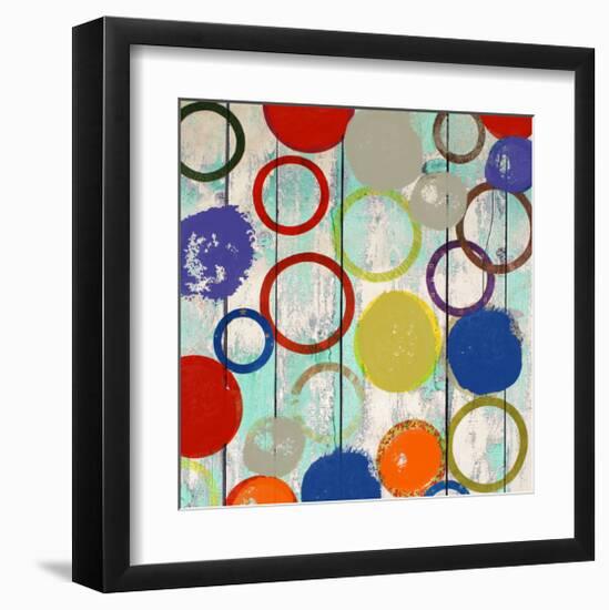 Rainbow Circles I-Yashna-Framed Art Print