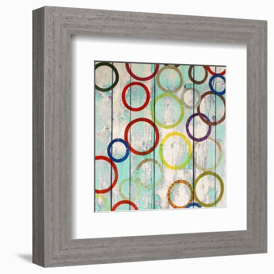 Rainbow Circles IV-Yashna-Framed Art Print