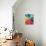 Rainbow Cross-Abstract Graffiti-Giclee Print displayed on a wall