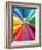 Rainbow Cross-Abstract Graffiti-Framed Giclee Print