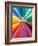 Rainbow Cross-Abstract Graffiti-Framed Giclee Print