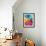 Rainbow Cross-Abstract Graffiti-Framed Giclee Print displayed on a wall