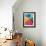 Rainbow Cross-Abstract Graffiti-Framed Giclee Print displayed on a wall