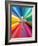 Rainbow Cross-Abstract Graffiti-Framed Giclee Print