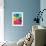 Rainbow Cross-Abstract Graffiti-Framed Giclee Print displayed on a wall