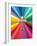 Rainbow Cross-Abstract Graffiti-Framed Giclee Print