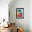 Rainbow Cross-Abstract Graffiti-Framed Giclee Print displayed on a wall