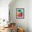 Rainbow Cross-Abstract Graffiti-Framed Giclee Print displayed on a wall