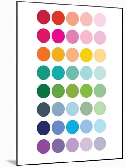Rainbow Dots-Avalisa-Mounted Print