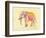 Rainbow Elephant-Beverly Dyer-Framed Premium Giclee Print