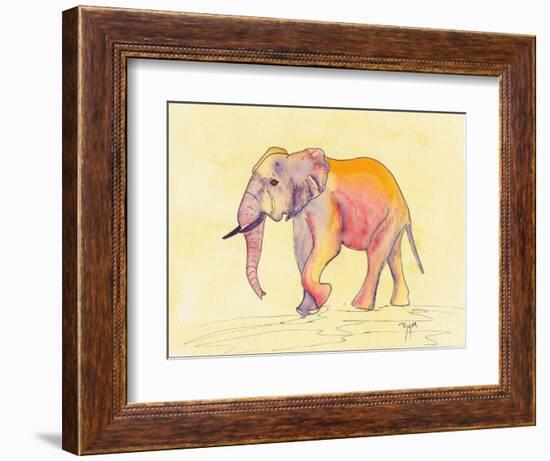 Rainbow Elephant-Beverly Dyer-Framed Premium Giclee Print