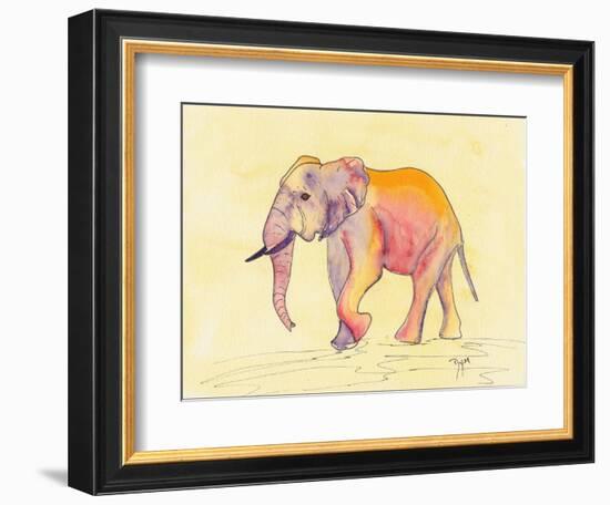 Rainbow Elephant-Beverly Dyer-Framed Premium Giclee Print