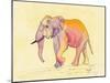 Rainbow Elephant-Beverly Dyer-Mounted Art Print